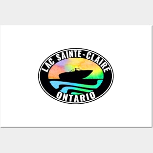 LAC SAINTE-CLAIRE Ontario Laptop Bumper Boat Boating Fishing St. Canada Posters and Art